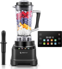 Frullatore AMZCHEF, 8 menu intelligenti e 10 velocità, touch screen LCD Kitchen Naty Shop Schwarz