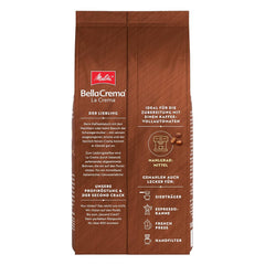 Boabe de cafea Melitta BellaCrema La Crema 1kg și boabe de cafea decofeinizate BellaCrema Decaffeinato 1kg