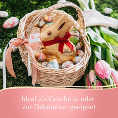 Uova Di Torrone Al Cioccolato, Edizione Decorativa Al Cioccolato Lindt, Oro | 90 g| 5 uova di cioccolato al torrone delicato alla nocciola in cioccolato al latte alpino | Cioccolato pasquale | Regalo di cioccolato