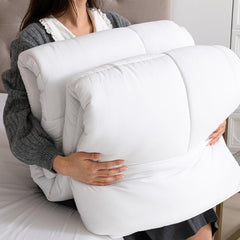 Good Nite Piumino Invernale 200X200 Cm 460 G/m² Caldo Piumino per Biancheria da Letto Invernale Trapunta Imbottita in Poliestere Coperta per Dormire Bianca in Microfibra 200X200 Cm Trapunte e Trapunte Naty Shop