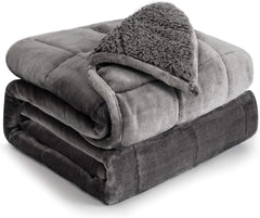 Coperta ponderata Cottonblue 6,8 kg Queen Size Flanella Shaggy Sherpa Coperta ponderata per adulti Comode coperte ponderate per piumini pesanti lenitivi e rilassanti 152,4 x 203,2 Naty Shop Grigio 60 x 80 15 libbre Trapunte e trapunte