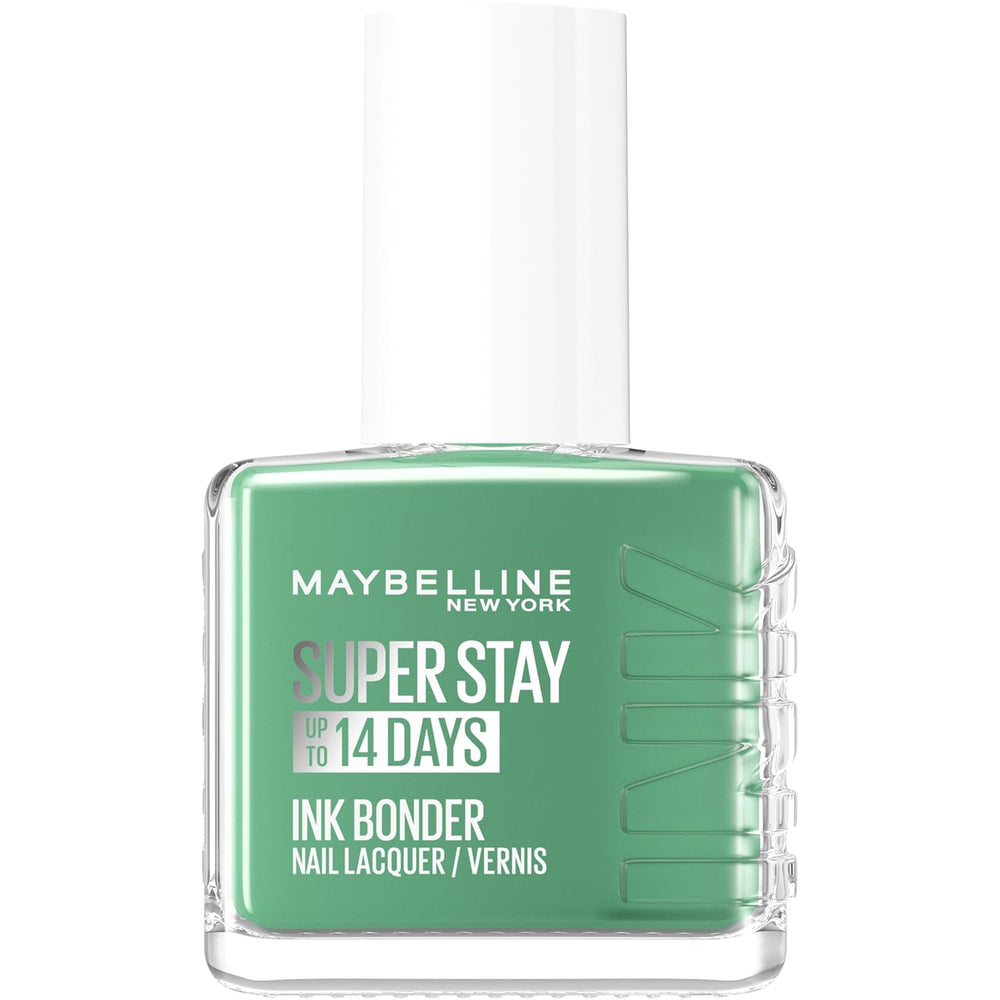 Maybelline New York Super Stay Ink Bonder 959 Sea Glass - Smalto a lunga tenuta per unghie forti e colore intenso, 12,3 ml