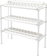 Kit di coltivazione idroponica a 3 strati con 90/108 posizioni di semina e pompa dell'acqua, sistemi di coltivazione di piante fuori suolo in PVC, kit di coltivazione idroponica per frutta e verdura (108 posizioni di semina)