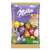 Mix per uova Milka - Colorato mix di uova di cioccolato ripiene per Pasqua, in cinque varianti - 350g