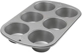 Wilton 445291 445291 Teglia per muffin Jumbo, rivestimento antiaderente, 6 fori, 4,5 X 22,2 X 34,2 cm, acciaio Stampi e vassoi Naty Shop