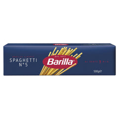 Barilla Pasta Klassische Spaghetti n.5 aus alta qualità Hartweizen immer al dente, (1 x 500 g), geschmacklos