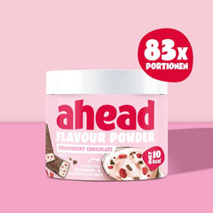 Ahead Flavor Powder, Cioccolato alla Fragola 250 grammi, 83 porzioni Flavours Naty Shop