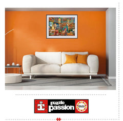 Educa - Puzzle da 1000 pezzi per adulti | Biblioteca. Dimensioni: 68X48 cm. Include la colla per puzzle Fixpuzzle. Per 14 anni (19925) Puzzle Naty Shop