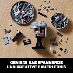LEGO Star Wars Modello di Elmo Mandaloriano, Sammlerstück Zimmer-Deko ed EIN tolles Geschenk für Erwachsene, Bausatz, Männer, Frauen, Mama, Papa, Sammler-Geschenkidee 75328