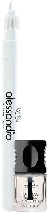 Set eyeliner French Liner alessandro Effect Polish, bianco, 1 confezione (3,2 ml + 5 ml)