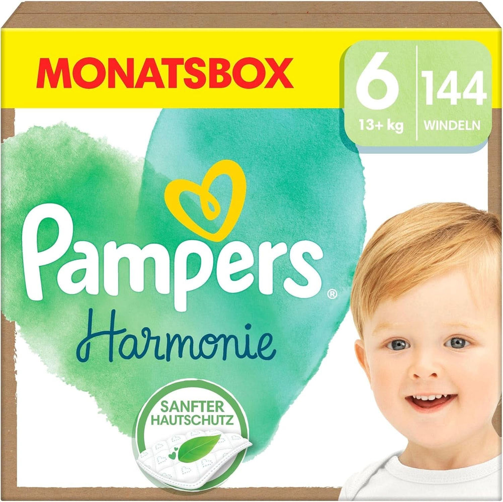 Pannolini Pampers Baby taglia 6 (13+Kg) Harmony, 144 pezzi Mamma e Bambino Naty Shop