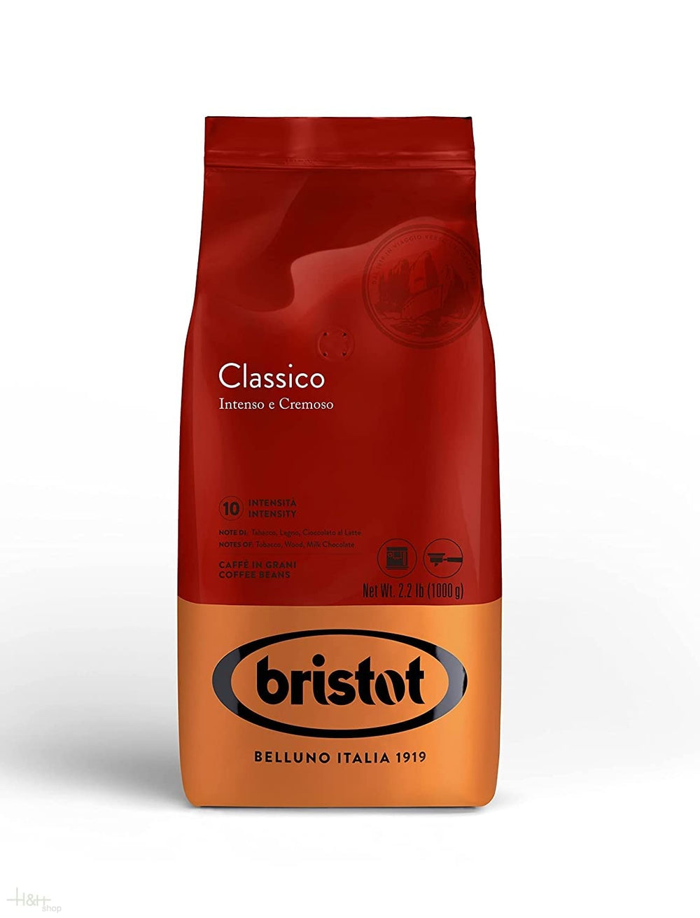 x Bristot Miscela Classico Espresso boabe de cafea 1 kg.