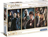 Clementoni 61884 Harry Potter - Puzzle 3 X 1000 piese de la 9 ani, Puzzle colorat pentru adulți cu culori îndrăznețe, Joc de îndemânare pentru întreaga familie, Idee excelentă de cadou Puzzle Naty Shop Titlu implicit