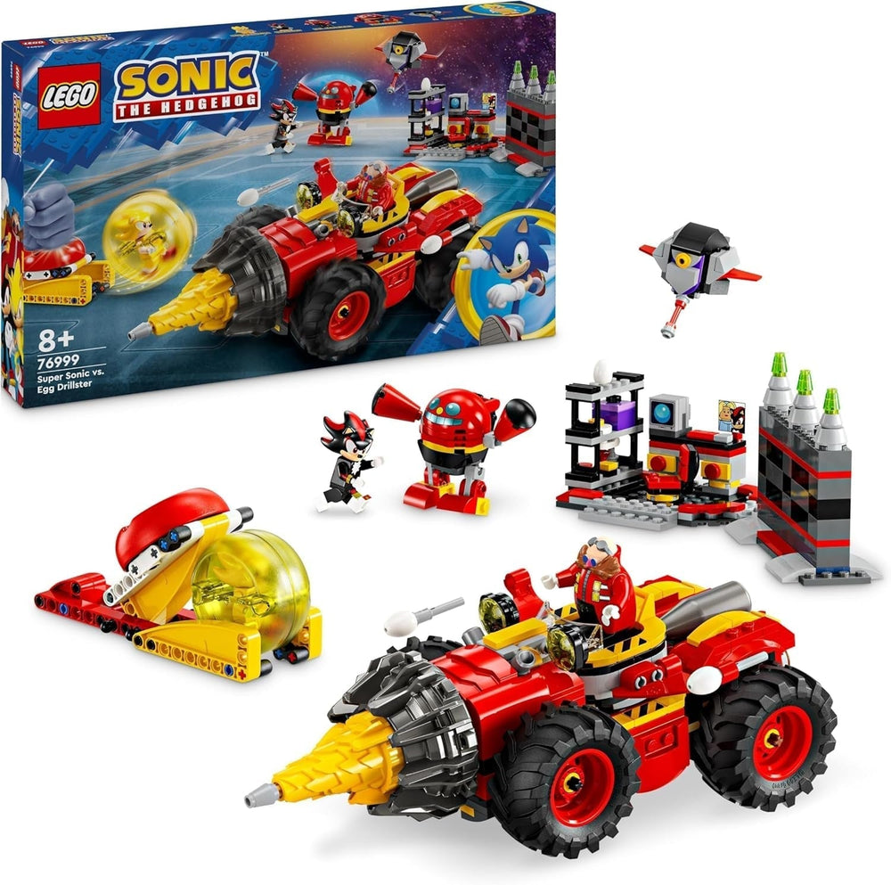 LEGO Sonic il riccio Super Sonic Vs. Egg Drillster Adventure Set videogioco avventura Regalo per bambini Set Shadow e Dr Eggman per ragazzi e ragazze 8 anni 76999 Set da costruzione Besuche den LEGO-Store Titolo predefinito