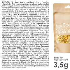 ScrapCooking - Gălbenele uscate 3,5 g - Flori comestibile - Decorațiuni alimentare pentru copt - Pentru deserturi, prăjituri, tarte, brioșe - Crăciun, primăvară, ziua de naștere - Galben auriu - 7471