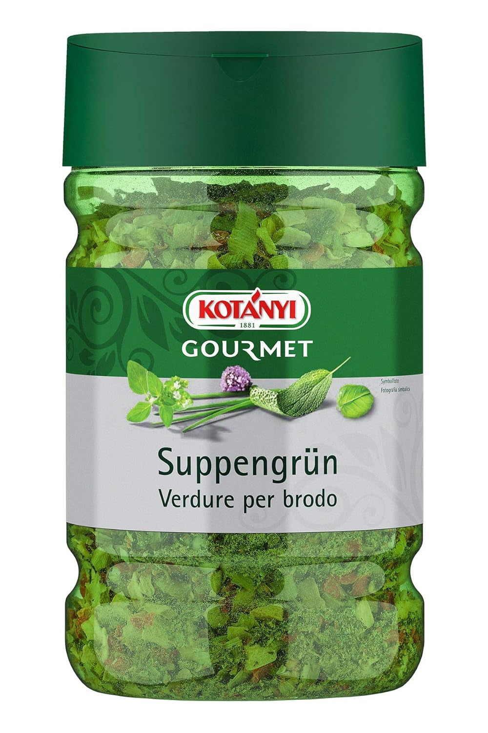 Kotanyi Suppengrün geschnitten Gewürze für Grossverbraucher und Gastronomie, 250 g