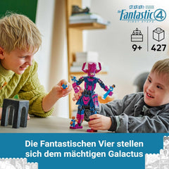 LEGO ǀ Marvel Fantastic Four vs. Galactus Baufigur - Bauset mit Superhelden - Spielset mit The Thing, Invisible Woman und Human Torch - Kreatives Geschenk für Jungen und Mädchen - 76316