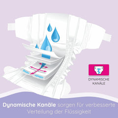 Pannolini Bella Baby Happy Premium, taglia 6, Junior Extra, 15+ kg, 96 pezzi, sigillo DERMATEST e OEKO-TEX, pannolini usa e getta per bambini