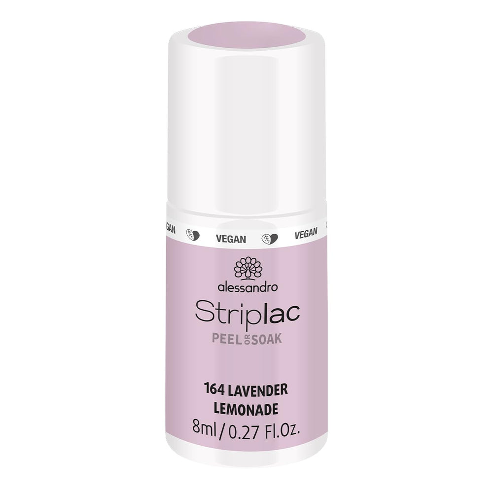 Smalto UV alessandro Striplac Lavender Lemonade – Delicato e a lunga tenuta – Facile rimozione grazie alla tecnologia di rimozione – Vegan e cruelty-free – 8 ml