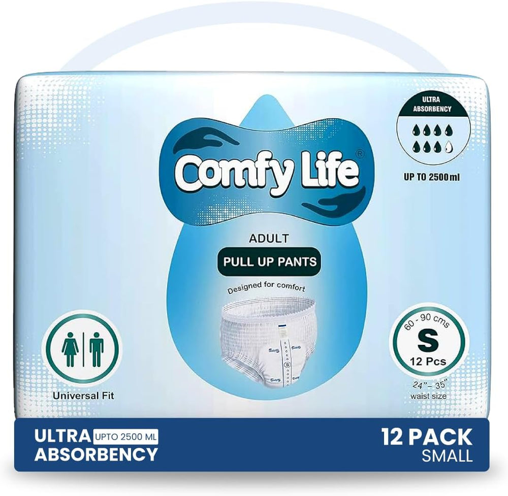 Mutandine per incontinenza premium per adulti, ad alta assorbenza, taglia S, 12 pezzi