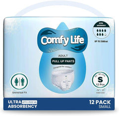 Mutandine per incontinenza premium per adulti, ad alta assorbenza, taglia S, 12 pezzi