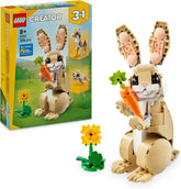 LEGO Creator 3in1 Häschen - Tierfigur umbaubar in Lama oder Robbe - Kreatives Geburtstagsgeschenk für Mädchen & Jungen ab 8 Jahren - 31162