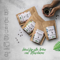 ORIGEENS Bio Kaffeebohnen Probierset 1kg | Premium Bio Arabica Kaffee Ganze Bohnen Set 4x250g | Traditionelle Röstung | Kaffee Geschenkset