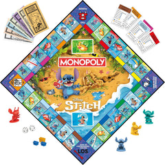 Gioco da tavolo Monopoly Disney Stitch Edition - Versione tedesca