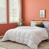 Linenspa plapumă all-season - plapumă single din microfibră 10.5 Tog - Oeko-Tex, plapumă alternativă cu puf, alb Plapumi si pilote Naty Shop Alb Pat de o persoană