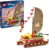 LEGO Ç€ Disney Vaiana 2: Pluta de aventură a Vaianei - Barcă de jucărie cu vele, punte detașabilă, foc de tabără și 3 mini păpuși, inclusiv Loto și Moni - Cadou pentru fete 6+ și fani - 43270 Seturi de constructie Besuche den LEGO-Store Titlu implicit