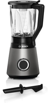 Robot da cucina Bosch Vitapower Serie 4 MMB6172SN, Verbesserte Version, 10 Jahre Motorgarantie, Edelstahl-Klingen, 1.5L Glasbehälter, Spülmaschinenfeste Teile, 30.000 U/Min, 1200 W, Argento Kitchen Naty Shop