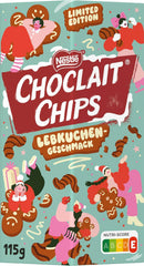 Nestlé Gingerbread, uno snack delizioso e croccante al gusto di pan di zenzero, ricoperto di cioccolato al latte e rifinito con strisce decorative di cioccolato fondente, 1 confezione (1 x 115g)