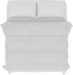 Biancheria da letto italiana Prestige Piumino estivo in microfibra, bianco, matrimoniale, 100% Naty Shop Piumini e trapunte