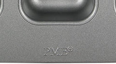 CSB106 Quadratische Antihaftbeschichtete Backform Mit 12 Minilöchern Aus Karbonstahl, Edelstahl, Silver, 37.3 X 26.1 X 3.1 Cm Stampi e vassoi per dolci Naty Shop