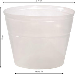 Suport pentru ghiveci Dehner, flexibil, Ø 40 cm, înălțime 31 cm, plastic, transparent