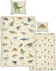 Skybrands Dino Bedtuchen 135X200 Jungen Bedtuchen Dinosaurier Baumwolle 2Tlg Kinder Bedtuchen Dinosaurier 135X200 + Beutel Naty Shop Titolo predefinito