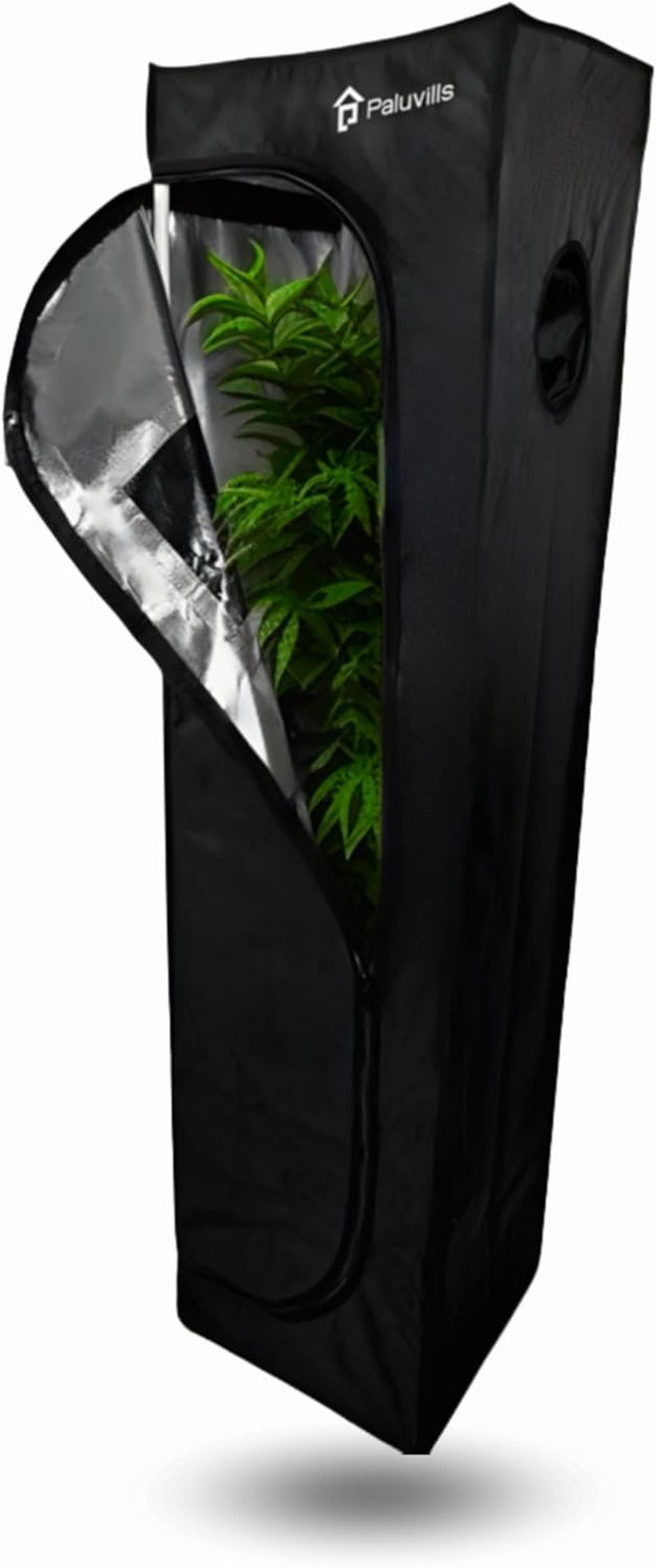 Tenda da coltivazione 40x40x160 cm con sistema di gestione dei cavi, finestra di visualizzazione, struttura in metallo, tessuto 1680D, borsa per accessori per la coltivazione - Scatola da coltivazione per interni - La migliore serra per la propagazione delle piante