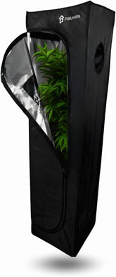 Tenda da coltivazione 40x40x160 cm con sistema di gestione dei cavi, finestra di visualizzazione, struttura in metallo, tessuto 1680D, borsa per accessori per la coltivazione - Scatola da coltivazione per interni - La migliore serra per la propagazione delle piante