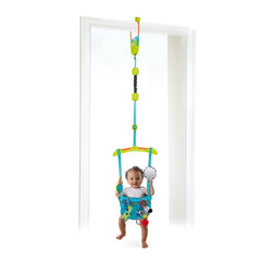 Bright Starts Deluxe Set fermaporta con clip per telaio porta sicura e stabile e salviette per neonati Pampers Sensitive, 1200 salviette (15 x 80)