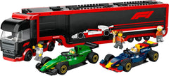 LEGO City Transporter F1 con auto da corsa F1 RB20 e AMR24 - Transporter di macchinine giocattolo per i team di Formula 1 Red Bull e Aston Martin - Incl. 5 minifigure - Regalo per ragazzi e ragazze dagli 8 anni in su 60445 Set da costruzione Besuche den LEGO-Store