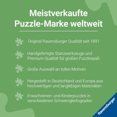 Ravensburger Puzzle pentru copii - 13257 Animale din jurul lumii - Puzzle Harta lumii pentru copii de la 9 ani, cu 300 de piese în format Xxl Puzzle Naty Shop
