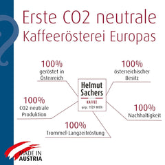 Helmut Sachers Kaffee - Miscela Viennese, Forza 3/5, 100% Arabica, Caffè in grani interi, 6 X 500G Naty Shop