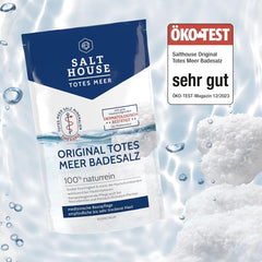 Salthouse Original Dead Sea Bath Salts, saruri de baie, calmant pentru iritațiile pielii, pentru pielea sensibilă și uscată, 100% natural, 500 grame Duș și baie Naty Shop