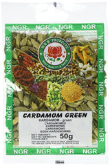 Cardamomo, verde, intero, 50g (1 confezione da 50g)