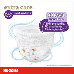Pannolini Huggies Extra Care, ultra assorbenti, taglia 5 (12-17 kg), 68 pezzi