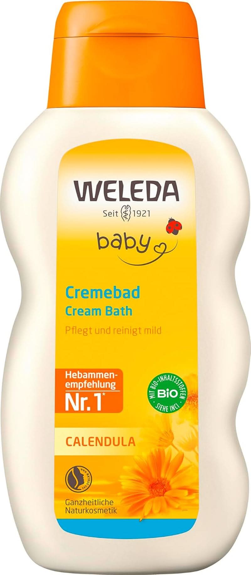 WELEDA Bagnoschiuma Baby Calendula Bio - con olio di mandorle, 200 ml Naty Shop Mamma e Bambino