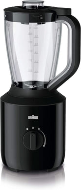 Braun Powerblend 3 JB 3150 BK Robot da cucina - 1,5 L Glass-Mixaufsatz, Küchenhelfer Zum Zerkleinern, Pürieren & Mixen, 800 Watt, Schwarz Kitchen Naty Shop Schwarz Single