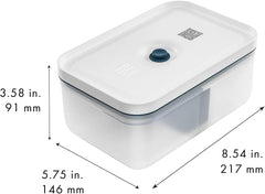 Zwilling Fresh & Save set de cutii de prânz cu vid / depozitare în frigider, 3 buc, plastic, semi-transparent, La Mer Cutii depozitare alimente Naty Shop