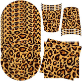 Leopardenmuster Partygeschirr Kindergeburtstag Deko Geburtstag Party Geschirr Dschungel Pappteller Becher Servietten Babyparty Tischdeko Set