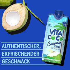 Vita Coco Pure Coconut Water 12 X 330 ml, hidratant natural cu electroliți, fără gluten, plin de vitamina C și potasiu Bauturi fara alcool Naty Shop